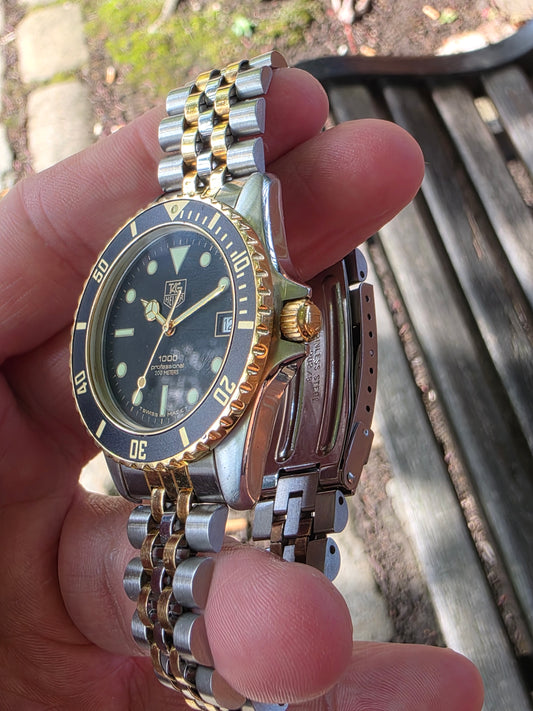 TAG Heuer Divers 1000 Quartz 38mm Watch 980.020N Two Tone Vintage